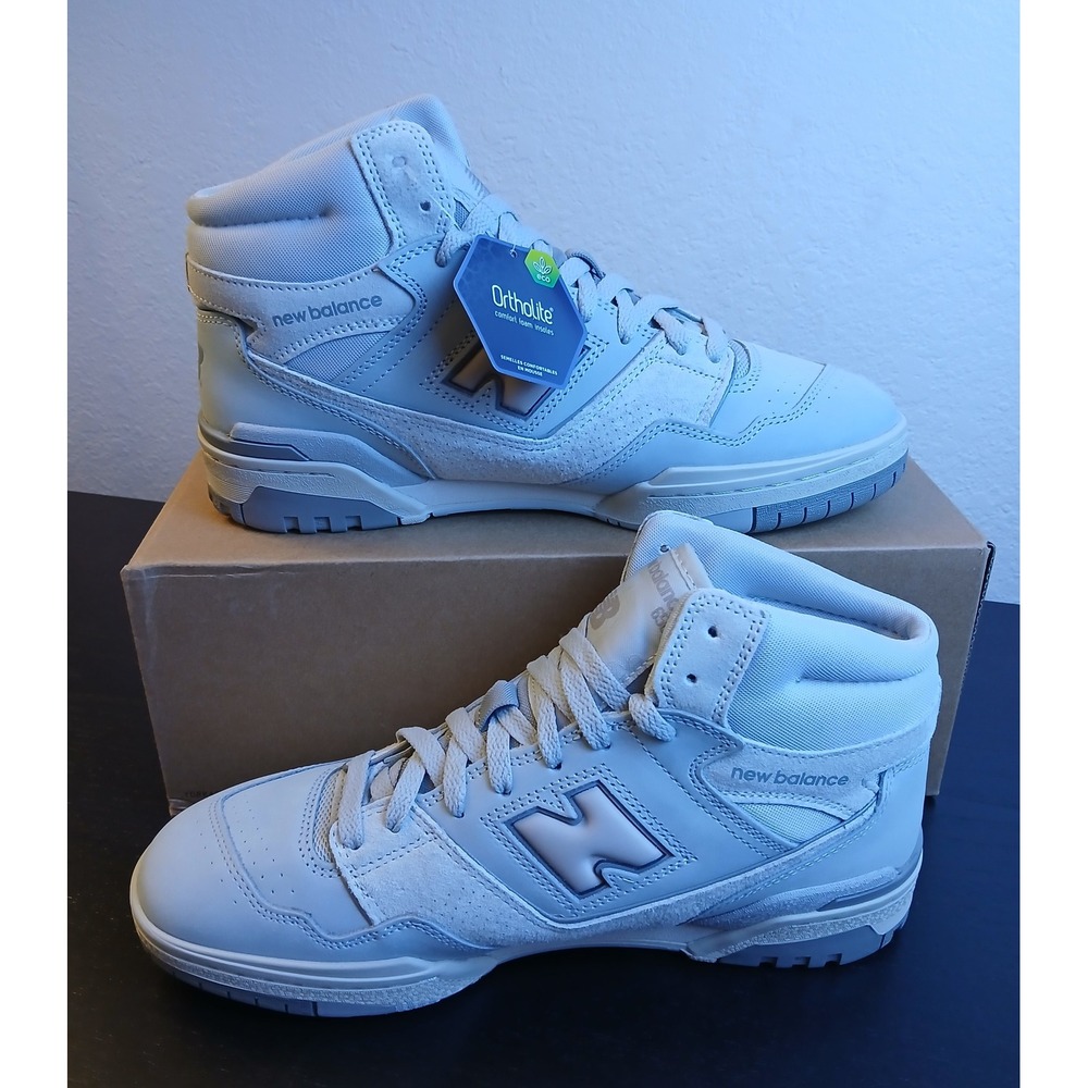 New Balance 650 High Top Sneakers Rain Cloud Grey BB650RGG Mens 10 NEW